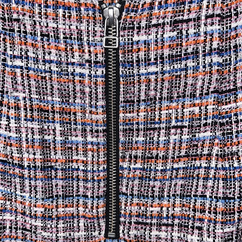 Veron­i­ca Beard Jo­da Mul­ti­col­ored Tweed Skirt Pink - Picture 12 of 13